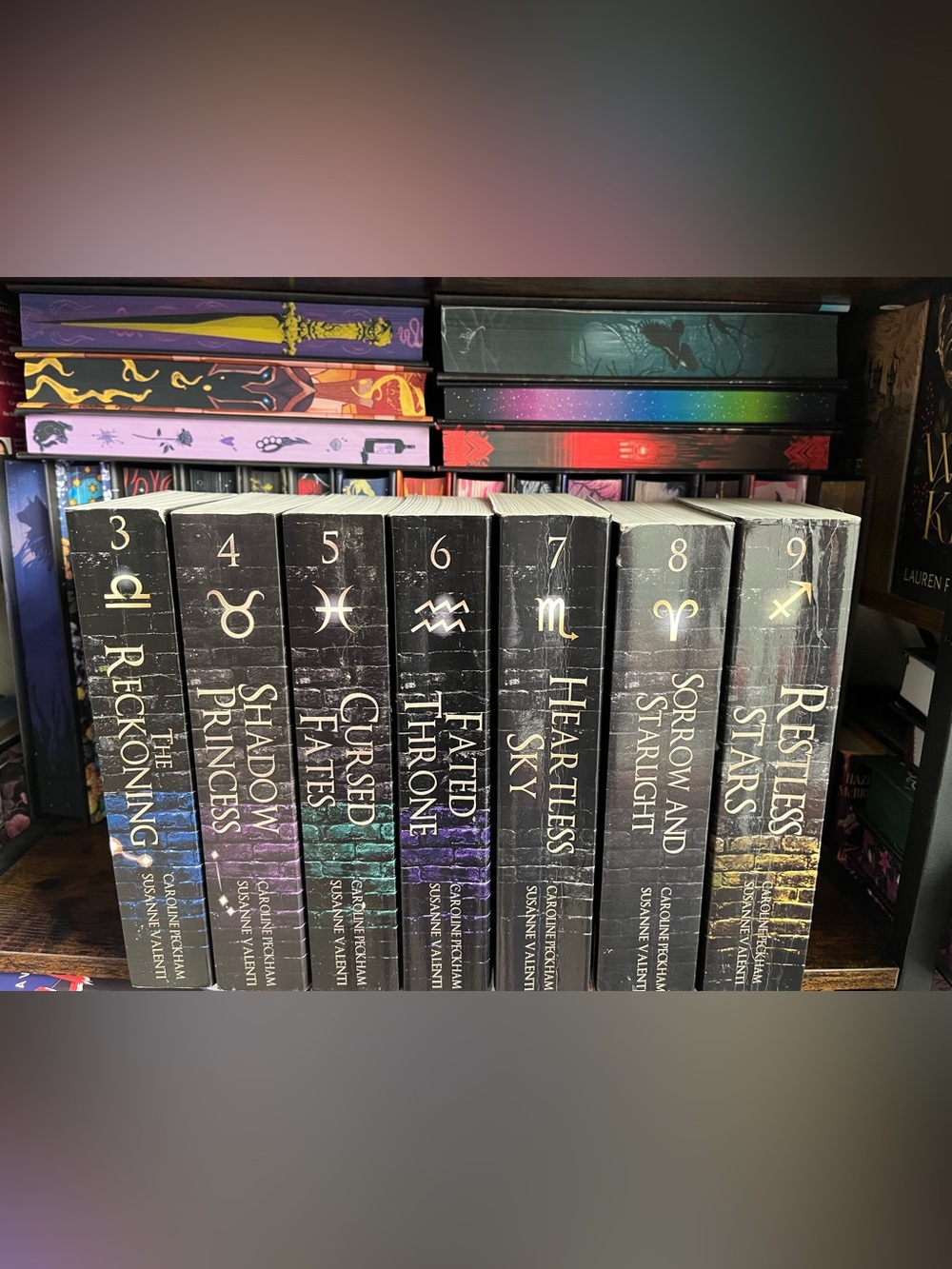 Caroline Valenti's The Zodiac Series 3-9 Indie OOP Covers